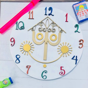 Colorful Its A Small World Clock Small World Ride Clock Disney World Ride Clock Masculine Colors