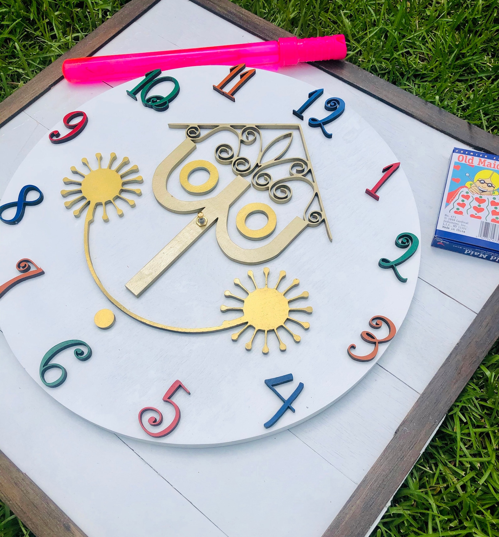 Colorful Its A Small World Clock Small World Ride Clock Etsy