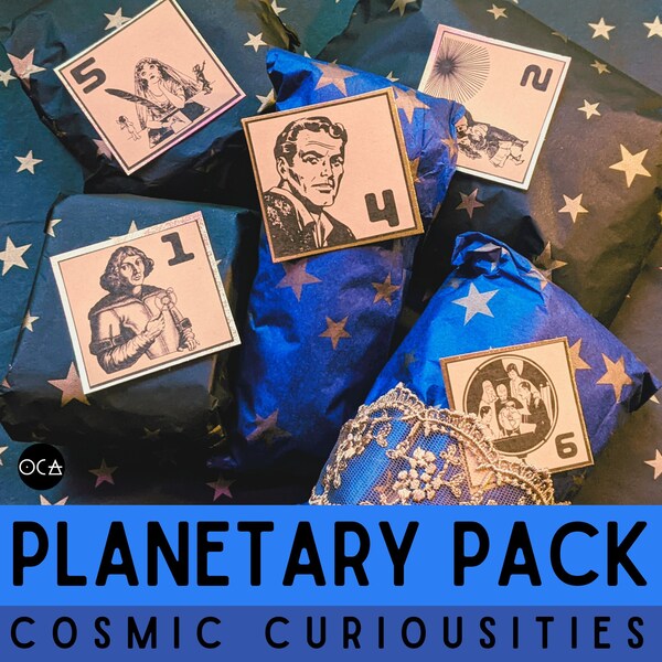 Cosmic Curiosities Astropack / Planetary Mystery Pack (7 or 12 Day Countdown)