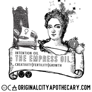 The Empress Herbal Perfume/Oil & Affirmation/Invocation (Herbteller Tarot Series)