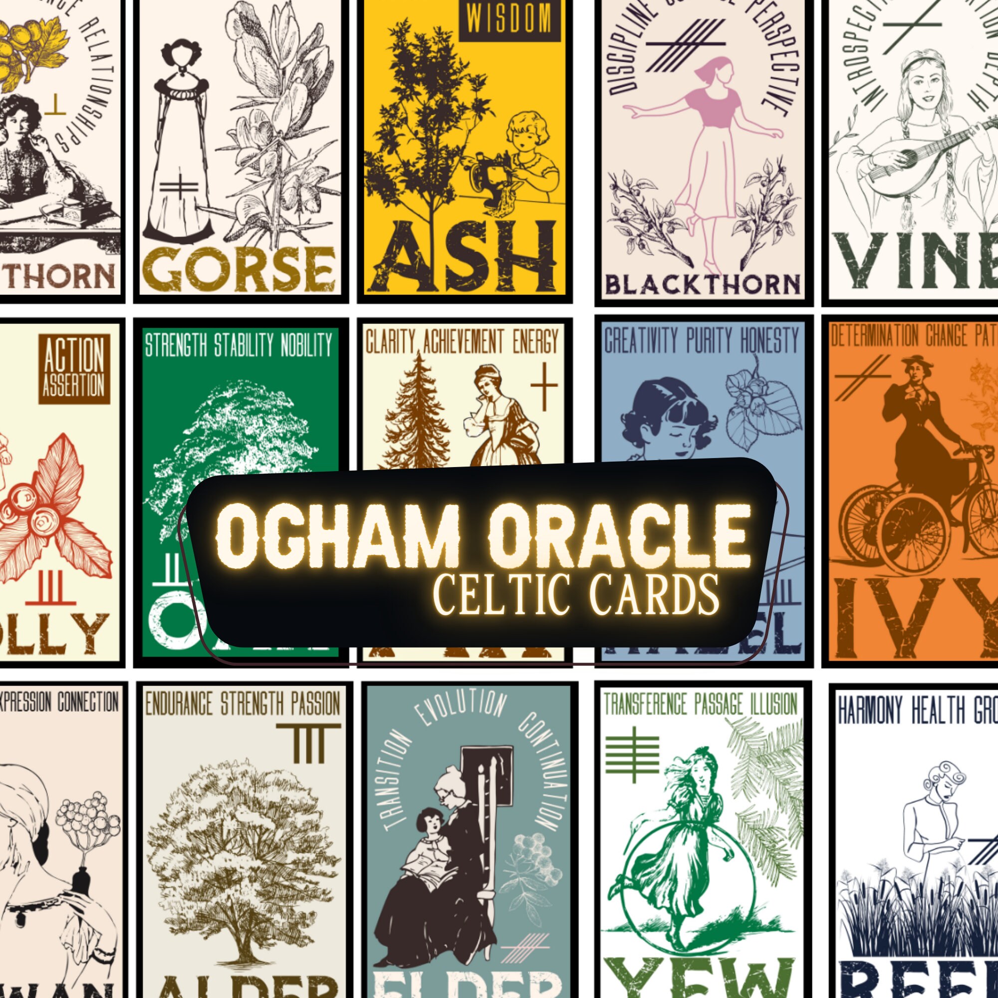 Celtic tree oracle - Etsy 日本