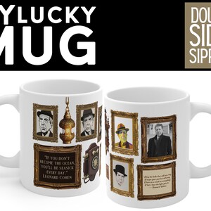 Leonard Cohen Gallery Illustrated Mug (Doublesided)