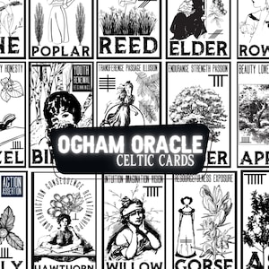 Celtic Ogham Oracle Cards |  Printable | Junk Journal | Art Journal | Herbteller Cards