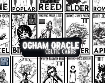 Celtic Ogham Oracle Cards: Printable Herbteller Deck (Digital Download)