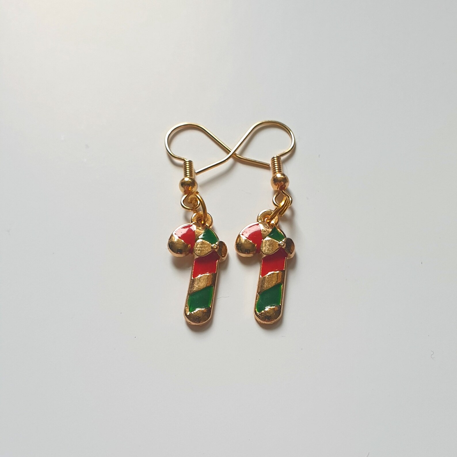 Candy Cane Earrings Candy Canes Christmas Earrings Festive Etsy