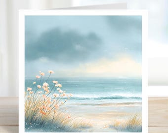 Birthday Card for Him, Father’s Day Card, Countryside Walk Card, Watercolour Landscape Card for Dad Husband Brother