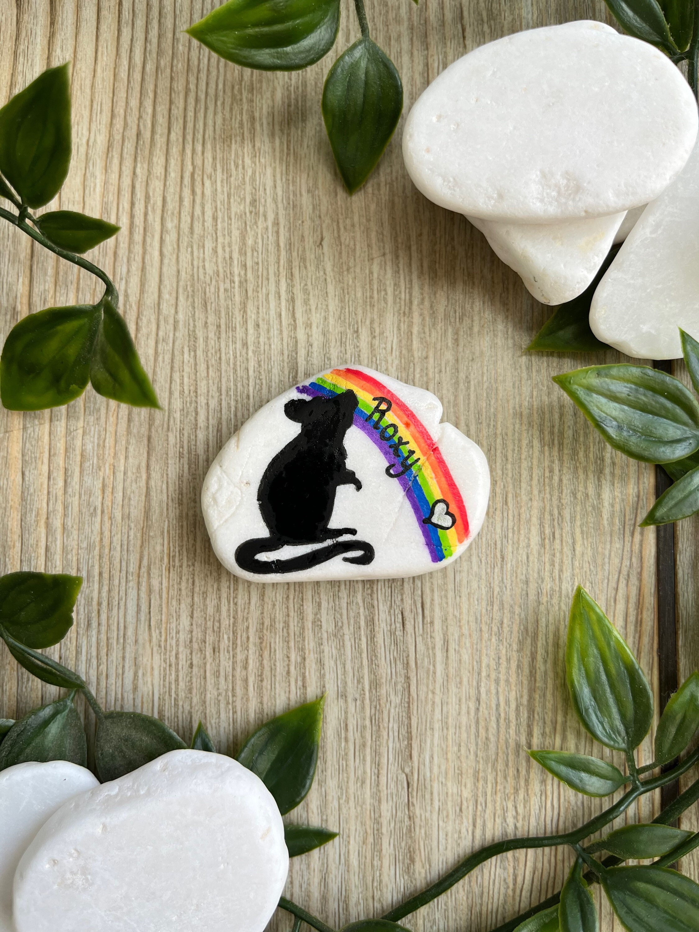 Rat Memorial Stone- Personalized Pet Keepsake- Pet Loss Gift - Custom