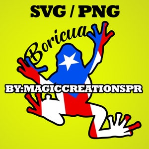 Coqui boricua con bandera de puerto rico de fondo digital