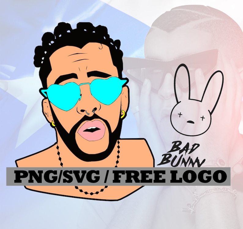 Download Bad bunny baby el conejo malo Svg png y logo gratis | Etsy