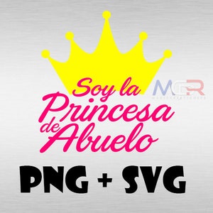 Ik ben de prinses van opa png svg
