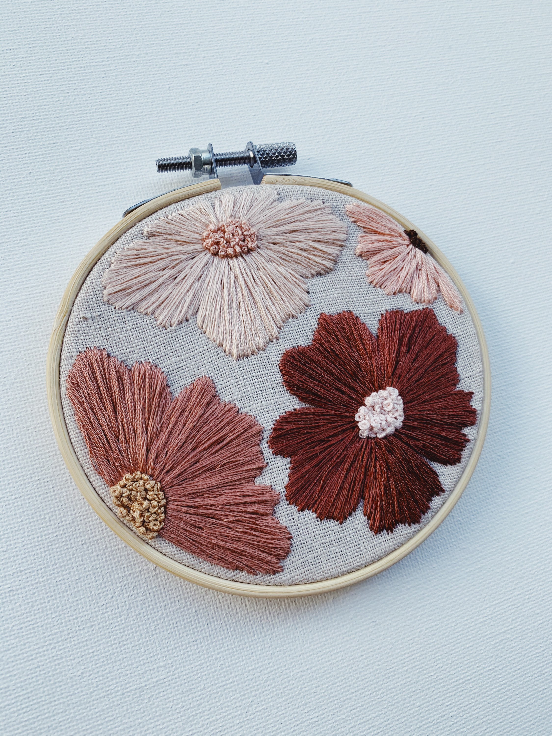 Boho floral embroidery boho decor floral print line Etsy