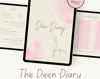 The Deen Diary | Digital Islamic Journal | Quran Tafsir | 99 Names of Allah | Hadith Fiqh Studies | Prayer Fasting Ramadan Charity Tracker