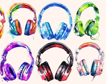 Bügelbild Bügelmotiv Kopfhörer Headphones bunt Junge Mädchen verschiedene Größen