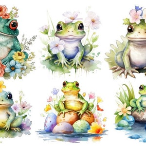 Bügelbild Bügelmotiv Frosch Kröte Teich Blumen Junge Mädchen verschiedene Größen Bild 1