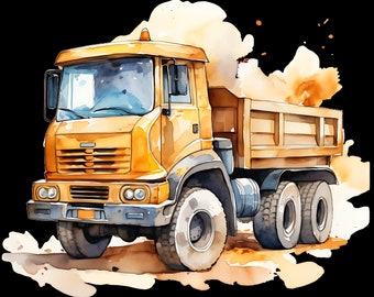 Bügelbild Bügelmotiv Laster LKW Baustelle Baulaster Junge Mädchen verschiedene Größen