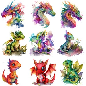 Bügelbild Bügelmotiv Drache Babydrache Regenbogen bunt Junge Mädchen verschiedene Größen