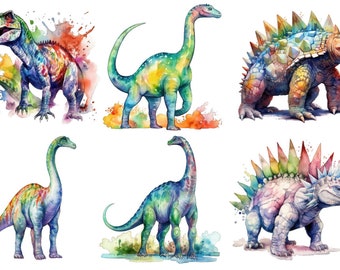 Bügelbild Bügelmotiv Dinosaurier bunt Regenbogen Junge Mädchen verschiedene Größen