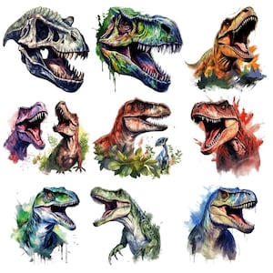 Bügelbild Bügelmotiv Dinosaurier T-Rex Dino Urzeit Junge Mädchen verschiedene Größen image 1