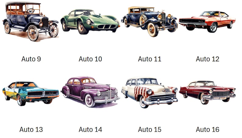 Bügelbild Bügelmotiv Auto Vintage Retro Dodge Käfer Junge verschiedene Größen Bild 3