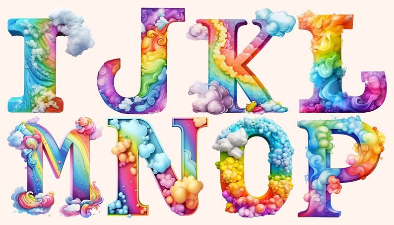 Bügelbild Bügelmotiv Buchstabe Name Regenbogen bunt Junge Mädchen verschiedene Größen Bild 2