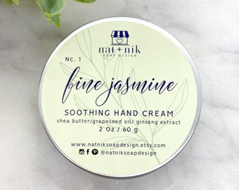 Nc1 Soothing  Hand Cream Handmade Non-GreasyAntioxidant Nourishing Anti-Aging Shea Butter Ginseng Grapeseed Oil Lotion Moisturizer