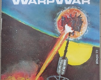 WarpWar Microgame 4 from Metagaming, Interstellar Travel Game Two Player Pocket Game by Howard Thompson 1977 VG/Inc.