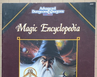 The Magic Encyclopedia Volume One TSR9293 Magic Items from A to G  Vintage TSR Accessory for Advanced Dungeons & Dragons 2nd Edition GD/VG