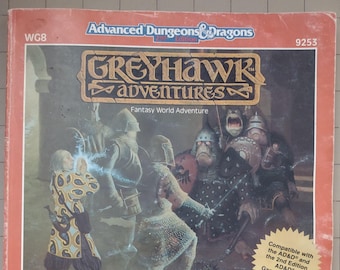 Dungeons and Dragons 2nd Edition Greyhawk Adventure WG8 Fate of Istus TSR9253  TSR Vintage Softcover Module, GD/VG