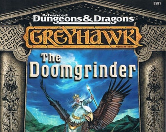 The Doomgrinder, Advanced Dungeons & Dragons 2nd Edition Adventure,  Volume 3 of the Lost Tombs Series Vintage TSR Module VG/VG