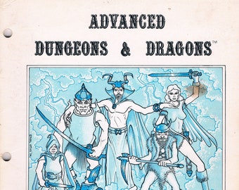 The Rogues Gallery TSR9031, Advanced Dungeons and Dragons 1st Edition Vintage Softcover Accessory Published by TSR in 1980 GD/GD rpg