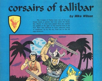 Corsairs of Tallibar for JG Universal System published by Judges Guild, Vintage Adventure by Mike Wilson Some art by Robert Bledsaw Jr Good