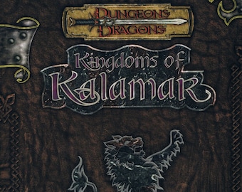 Kingdoms of Kalamar Campaign Setting for Dungeons & Dragons 3.0 Edition by Kenzer and Company, Vintage Hardcover d20 Rulebook