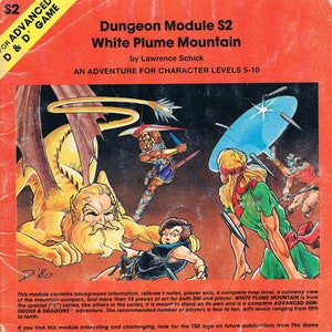 S2 White Plume Mountain TSR9027, Advanced Dungeons & Dragons 1st Edition Vintage TSR Greyhawk Adventure Module by Gary Gygax,