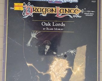 Oak Lords  Vintage Advanced Dungeons & Dragons 2nd Edition DragonLance Official Game Adventure DLS3 by Blake Mobley VG/EX