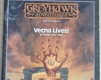WGA4 Vecna Lives!  Advanced Dungeons & Dragons 2nd Edition Adventure, Vintage World of Greyhawk Adventure by David (Zeb) Cook