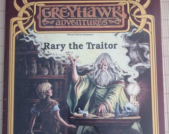 Rary the Traitor, Advanced Dungeons & Dragons 2nd Edition Accessory, WGR3, TSR9386, Published by TSR, Vintage World of Greyhawk