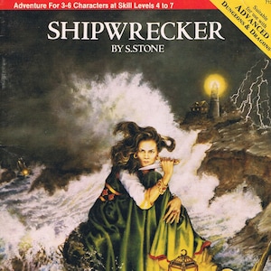 Vintage Role Aids Adventure Shipwrecker Suitable for Advanced Dungeons & Dragons 1st Edition Module GD/VG
