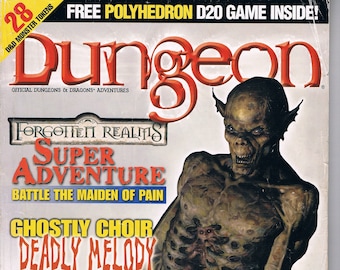 Dungeon Magazine #90 Polyhedron Magazine #149  January/February 2002, Fantasy RPG Materials for Dungeons & Dragons 3rd Edition, FR/GD