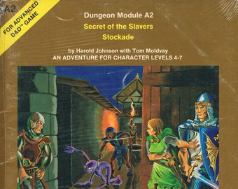 A2 Secret of the Slavers Stockade, Advanced Dungeons & Dragons 1st Edition Adventure Module by David Cook, TSR9040, World of Greyhawk