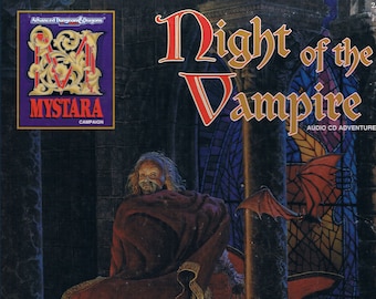 Night of the Vampire TSR2509 Vintage Advanced Dungeons & Dragons Adventure for Mystara With Audio CD A Mini Box Set