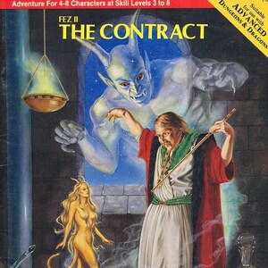The Contract Fez II A Vintage Role Aids Adventure  Suitable for Advanced Dungeons & Dragons 1st Edition Good/Very Good