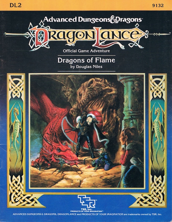 DL2 Dragons of Flame, A Dragonlance Adventure Module for Advanced