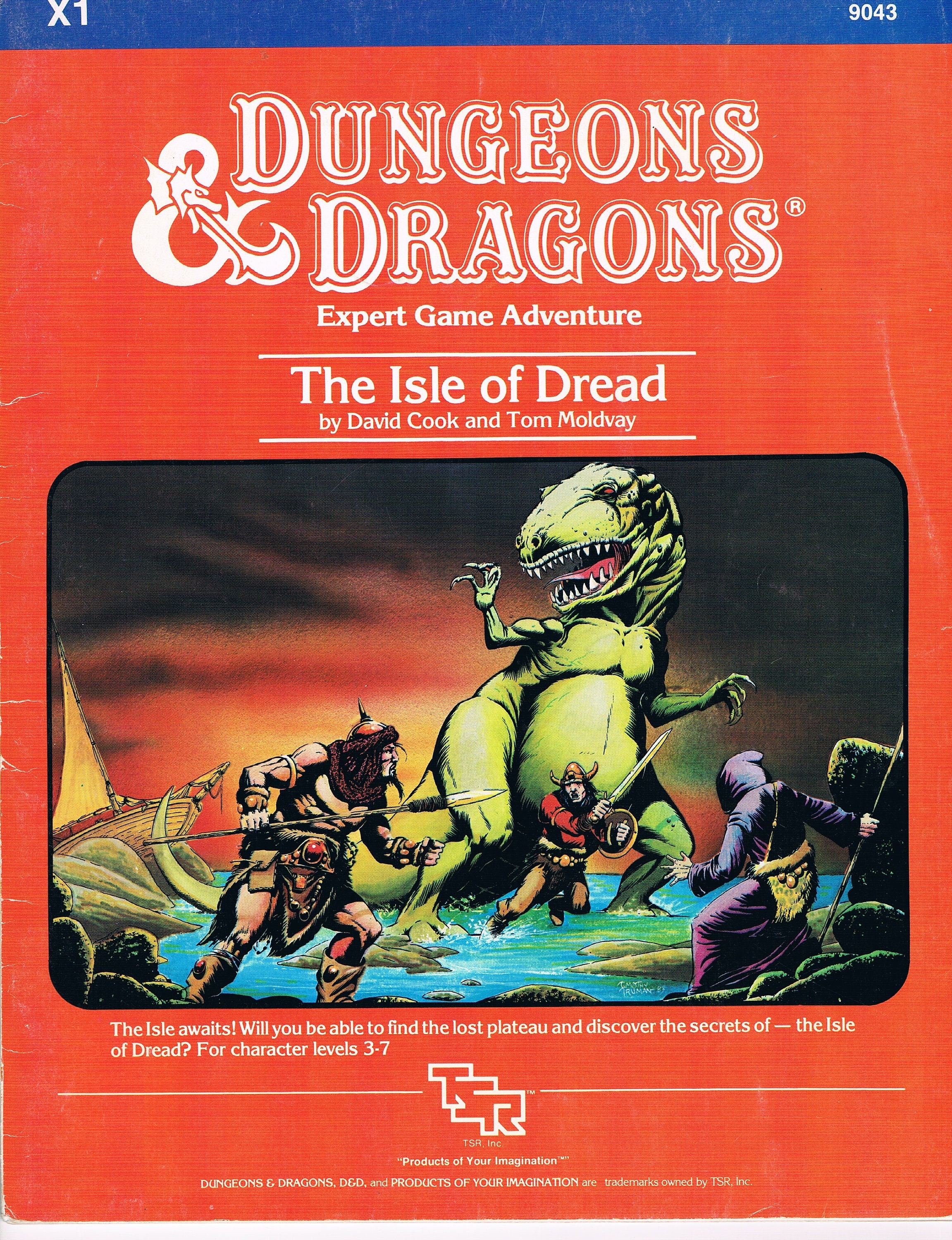D＆D X1 the Isle of Dread TSR9043, Dungeons & Dragons Wilderness