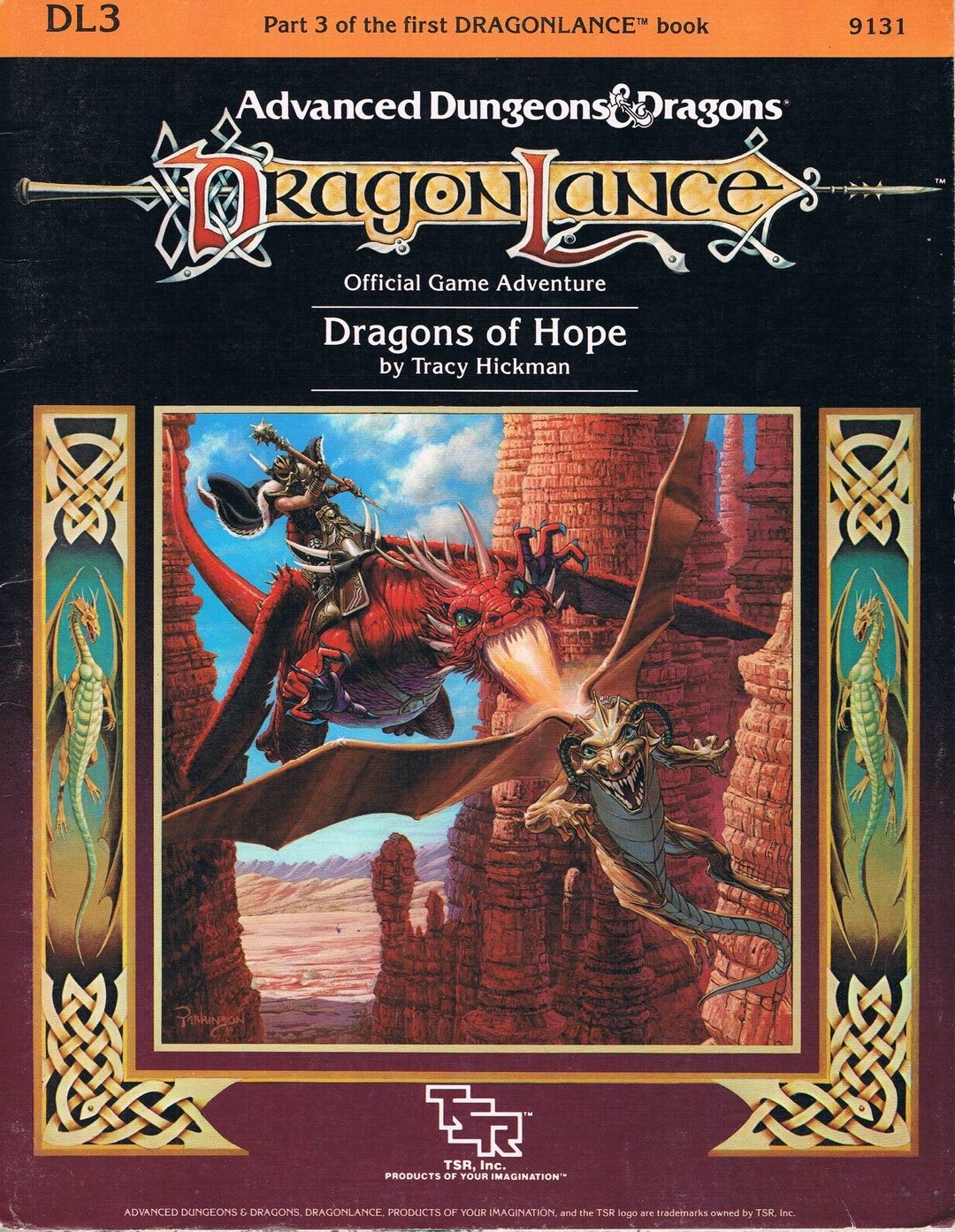 アート・デザイン・音楽 AD&D 2ED dragonlance: otherlands TRPG DL3 Dragons of Hope, A Dragonlance Adventure Module for