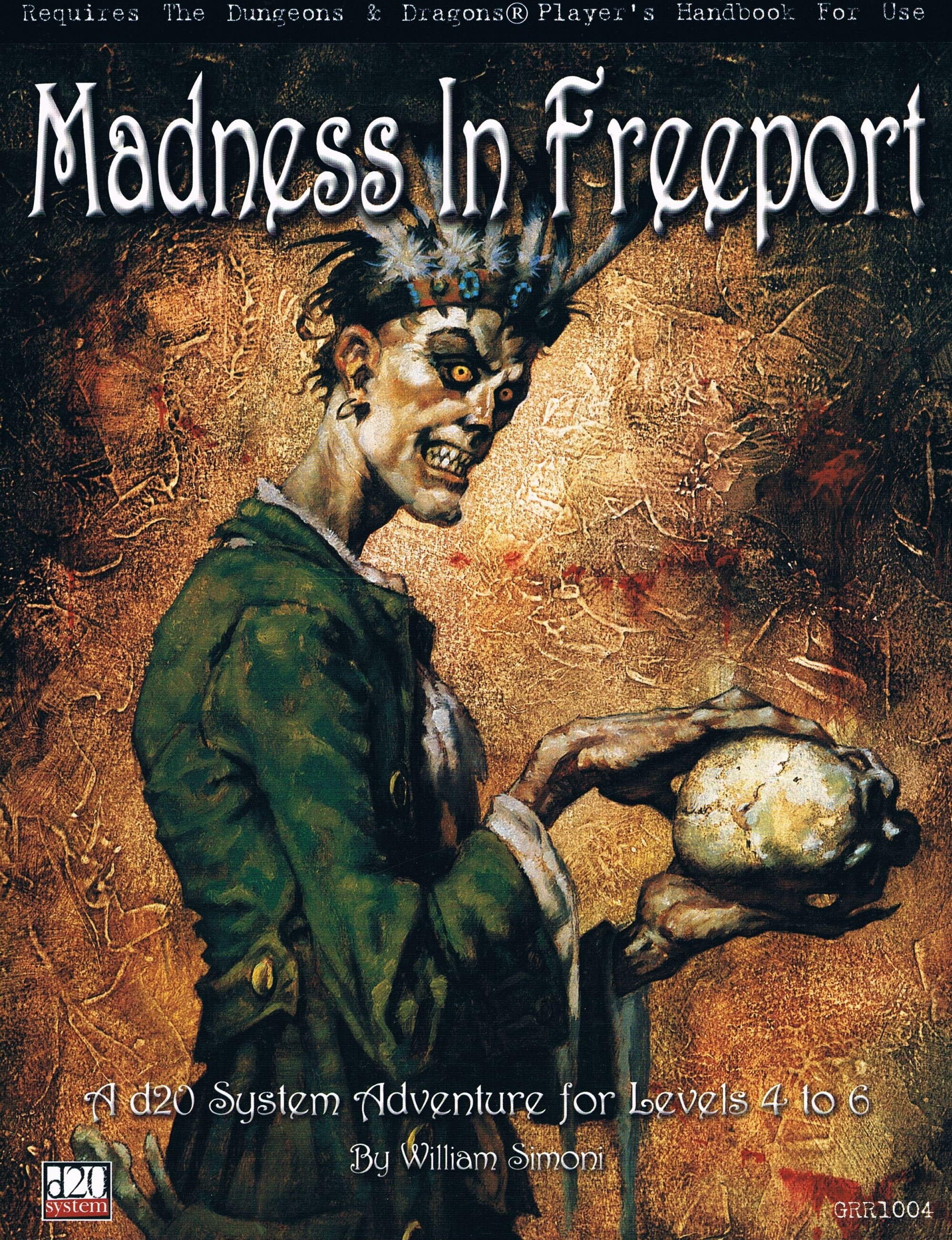 Madness in Freeport, An Adventure for Dungeons & Dragons 3.0 Edition by Green Ronin, Vintage d20 Module