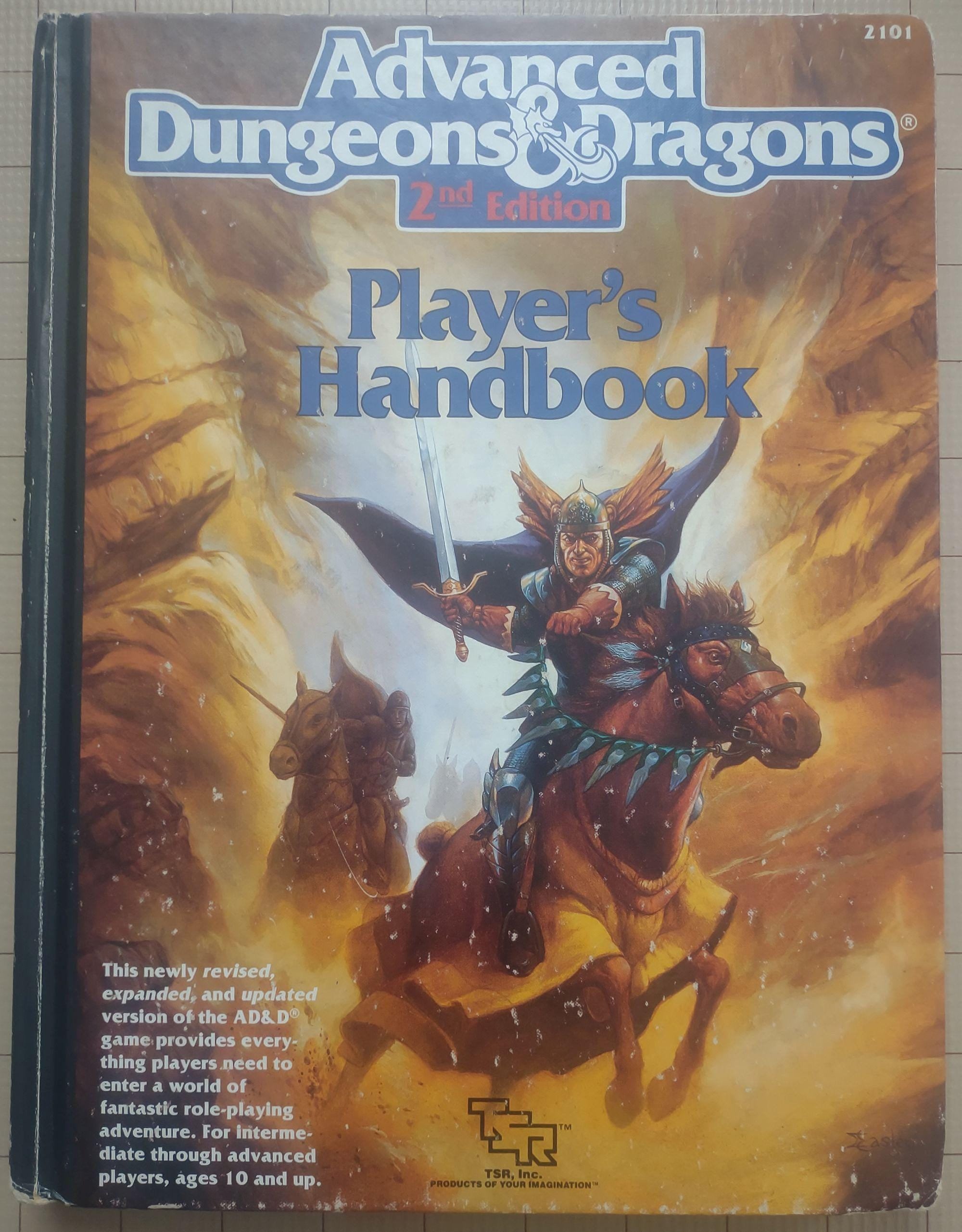 Advanced Dungeons and Dragons Vintage 2nd Edition Player's