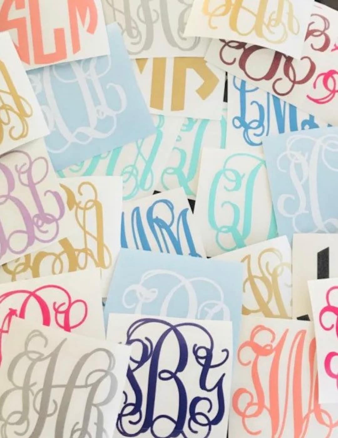 Monogram Iron on Decal - Etsy
