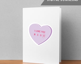 PRINTABLE Psychologist Valentine Card | I love you Always