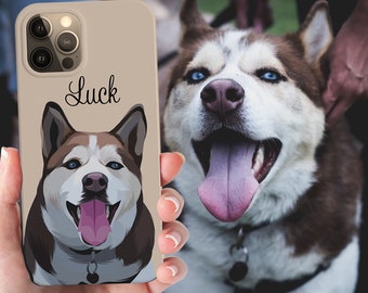 dog phone case pet loss gifts personalised phone case dog loss gift cat memorial gift Personalized Pet Phone Case in floral pattern