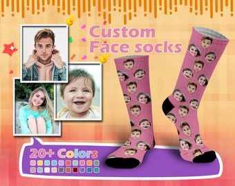 Custom face socks, Personalize sock, Picture socks, Personalized socks for family , Photo socks, Graduation gift,Valentine's Day